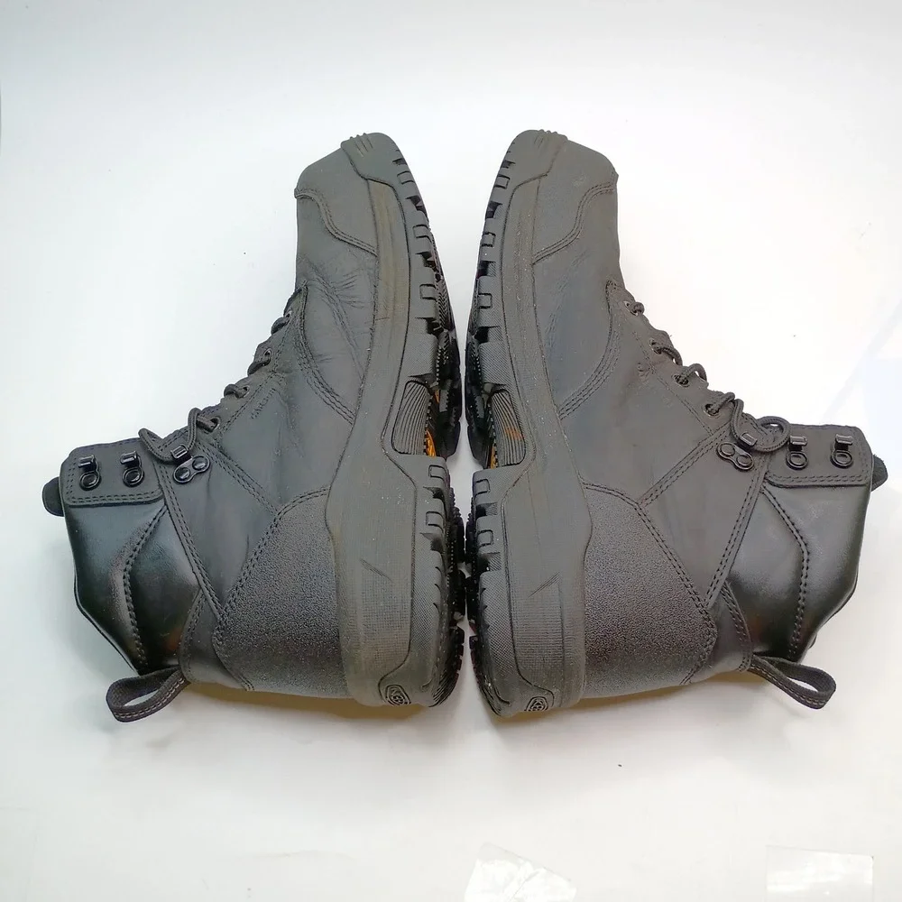 Keen Utility Lansing Mid Work Boot Men Size 10.5 EE Black Leather Waterproof